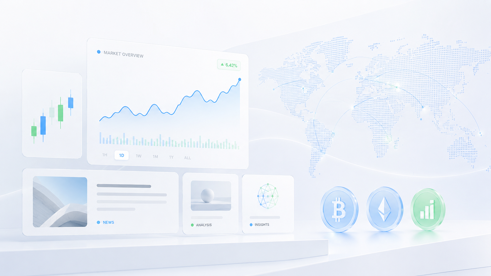 Latest crypto news and market context visual