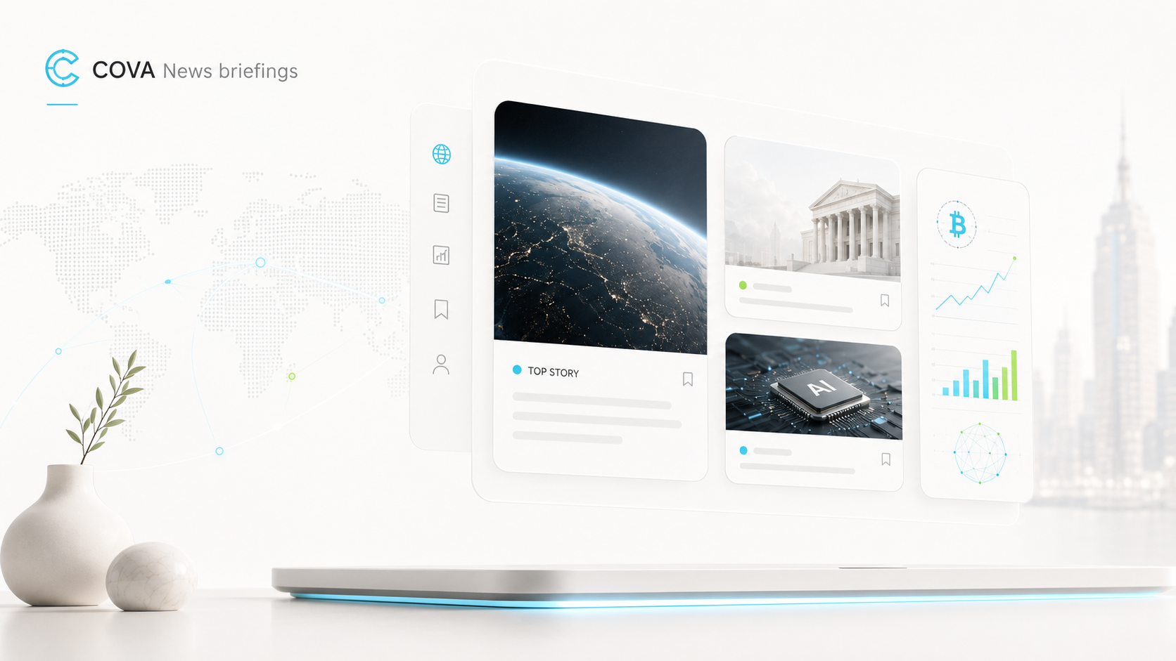 COVA News briefings visual dashboard